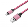 Cable Unotec USB 2.0 a Macho / Apple Lightning Silicon Pink 1M