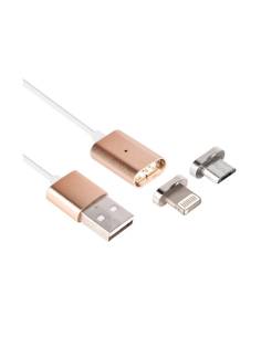 CABLE KABLEX USB MACHO / LIGHTNING MACHO + MICRO USB...