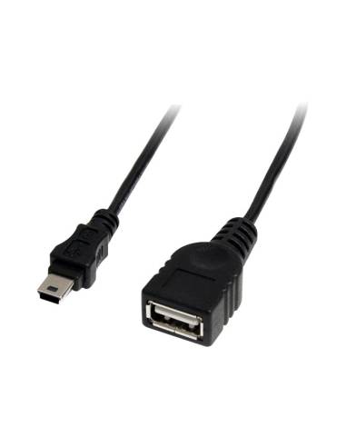 CABLE STARTECH USB HEMBRA / MINI USB B MACHO 0.3M