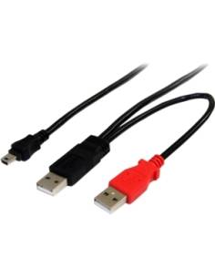 CABLE STARTECH USB MINI B MACHO / 2X USB MACHO 1.8M