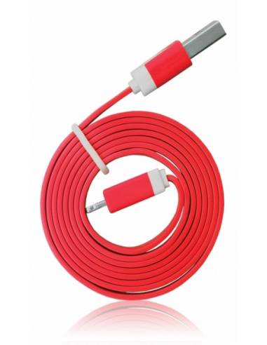 CABLE KABLEX USB MACHO / LIGHTNING MACHO 1M RED