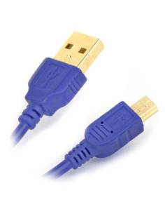 CABLE KABLEX USB MACHO / MINI USB B MACHO 1.2M BLUE