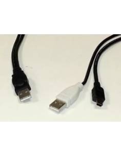 CABLE KABLEX USB MINI B MACHO / 2X USB MACHO 3M