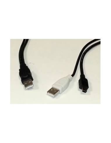 CABLE KABLEX USB MINI B MACHO / 2X USB MACHO 3M