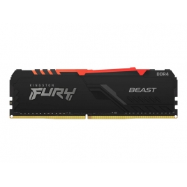 DDR4 8GB BUS 2666 Kingston CL16 Fury Beast RGB Black