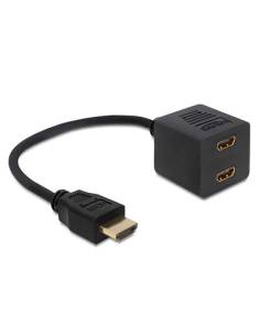 ADAPTADOR DELOCK HDMI 19 MACHO / 2X HDMI 19 HEMBRA 0.1M