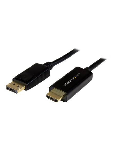 CABLE STARTECH DISPLAYPORT MACHO / HDMI MACHO 5M ULTRA HD 4K BLACK