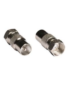 ADAPTADOR KABLEX ANTENA TV MACHO / CONECTOR F MACHO