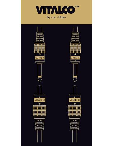 CABLE VITALCO 2X RCA MACHO / 2X JACK 6.3MM...