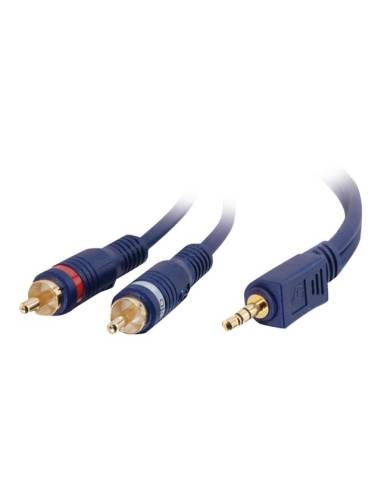 CABLE C2G AUDIO JACK 3.5MM MACHO / 2X RCA MACHO 2M 