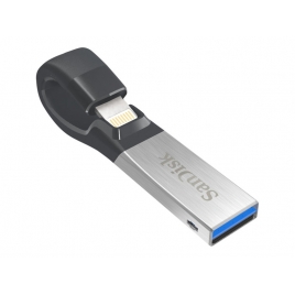 Memoria Lightning / USB 3.0 16GB Sandisk Ixpand Silver / Black