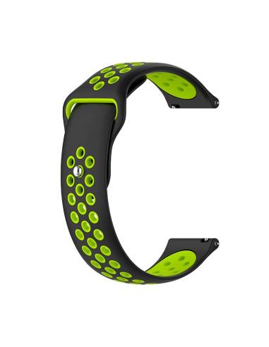 CORREA COOL UNIVERSAL 22MM GOMA BLACK/GREEN