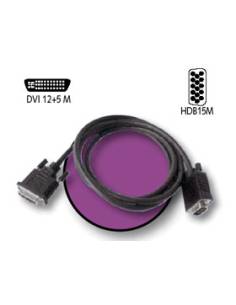 CABLE KABLEX DVI 12+5 MACHO / SVGA 15 MACHO 2M