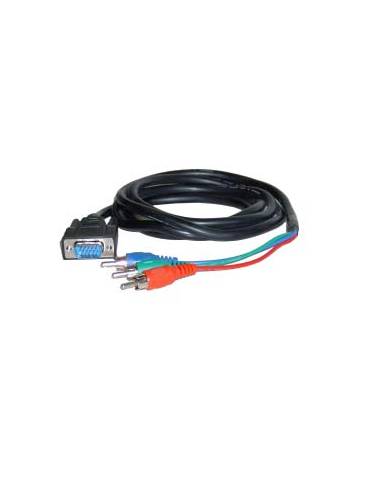 CABLE KABLEX SVGA 15 MACHO / RGB 3X RCA MACHO 3M