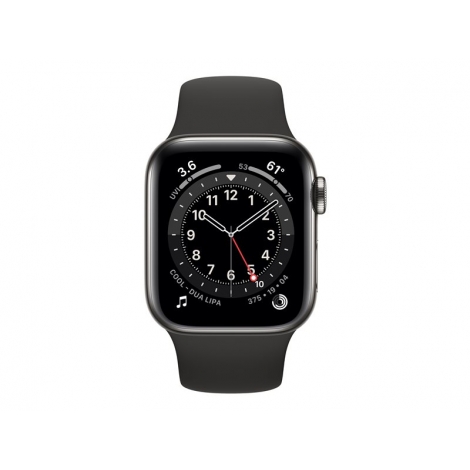 Apple Watch Serie 6 GPS + Cell 40MM Graphite Stainless Steel + Correa Sport Black
