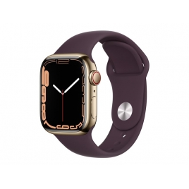 Apple Watch Serie 7 GPS + Cell 41MM Gold Stainless Steel + Correa Dark Cherry Sport