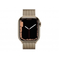 Apple Watch Serie 7 GPS + Cell 41MM Gold Stainless Steel + Correa Gold Milanese