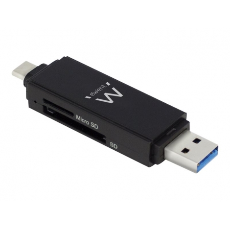 Lector Memorias Ewent 9 EN 1 EW1075 USB 3.0 / USB-C