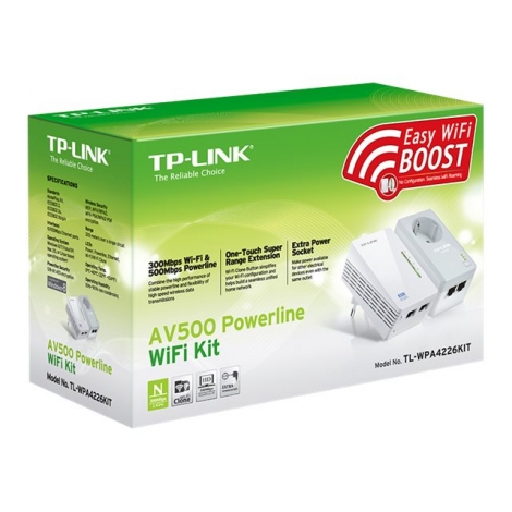 Adaptador PLC TP-LINK WIFI Powerline WPA4226 AV500 KIT 2U