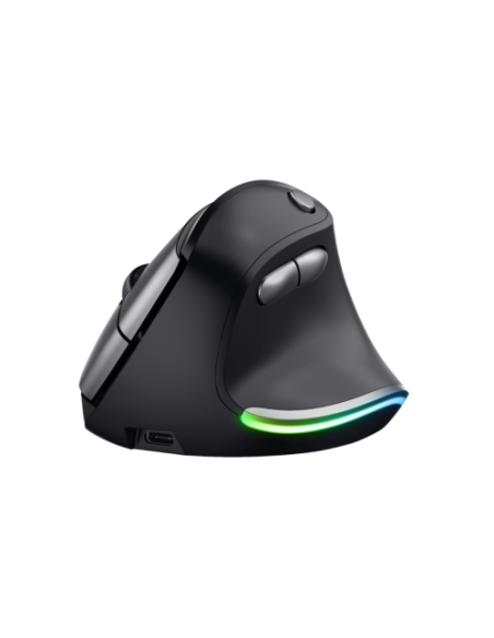 MOUSE TRUST VERTICAL BAYO WIRELESS ERGONOMIC 2400DPI BLACK