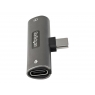 Adaptador Startech USB-C Macho / Trrs Hembra +USB-C Hembra Silver