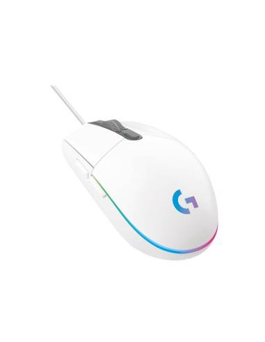 MOUSE LOGITECH GAMING G203 LIGHTSYNC USB WHITE