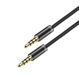 Cable Kablex Audio Jack 3.5MM 4P Macho / Jack 3.5MM 4P Macho 1.5M Black