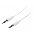 Cable Startech Audio Jack 3.5MM Macho / Jack 3.5MM Macho 1M White