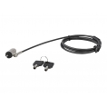 Cable Startech Bloqueo de Seguridad con Llave Silver / Black 2M