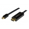 Cable Startech Mini DisplayPort Macho / HDMI Macho 1M Ultra HD 4K Black