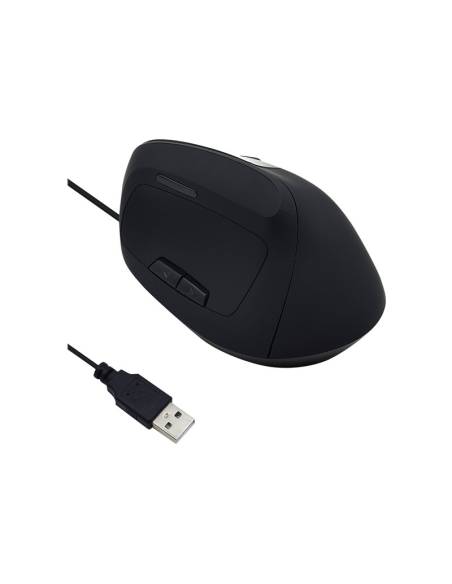 MOUSE EWENT ERGONOMICO VERTICAL 1800DPI USB BLACK