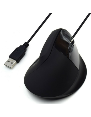 MOUSE EWENT ERGONOMICO VERTICAL 1800DPI USB BLACK