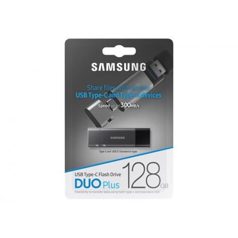 Memoria USB-C / USB 3.2 128GB Samsung DUO Plus Grey