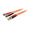 Cable Startech Fibra Optica 2 LC / 2 ST Multimodo Duplex 62.5/125 1M