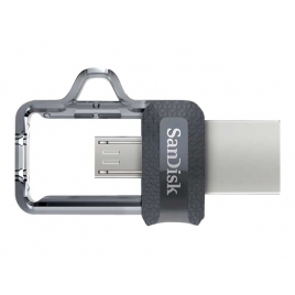 Memoria Micro USB / USB 3.0 256GB Sandisk Ultra Dual M3.0 Silver / Black