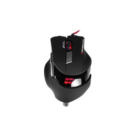Mouse Mars Gaming MM3 Laser 16400DPI Desplazamiento Vertical Black
