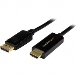 Cable Startech DisplayPort Macho / HDMI Macho 2M Ultra HD 4K Black