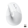 Mouse Logitech Vertical Wireless Lift White