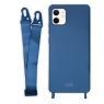 Funda Movil Back Cover Cool Silicona Blue + Cinta Blue para iPhone 12 Mini