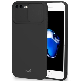 Funda Movil Back Cover Cool Silicona Camara Black para iPhone 7 Plus / 8 Plus
