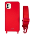 Funda Movil Back Cover Cool Silicona red + Cinta red para iPhone 12 / 12 PRO