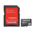 Memoria Micro SD 32GB Sandisk Class 4 + Adaptador SD