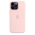Funda iPhone 14 PRO MAX Apple Silicona Chalk Pink MagSafe
