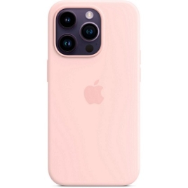 Funda iPhone 14 PRO Apple Silicona Chalk Pink MagSafe