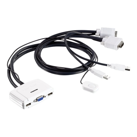 Conmutador KVM Trendnet USB 2X1 MON, TEC, RAT Compatible Pc/Apple
