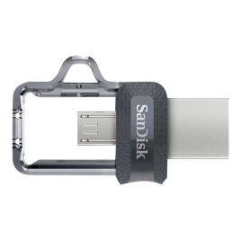 Memoria Micro USB / USB 3.0 16GB Sandisk Ultra Dual M3.0 Silver / Black