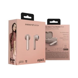 Auricular IN-EAR + MIC Energy Style 3 TWS Bluetooth Rose
