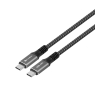 Cable Coolbox USB-C Macho / USB-C Macho PD 240W 5A 1.2M Trenzado Black