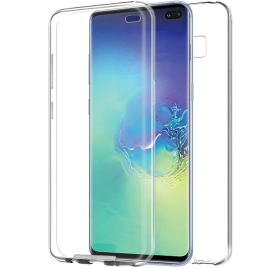 Funda Movil Back + Front Cover Cool Silicona 3D Transparente para Samsung Galaxy S10 Plus G975