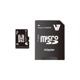 Memoria Micro SD 4GB V7 + Adaptador SD